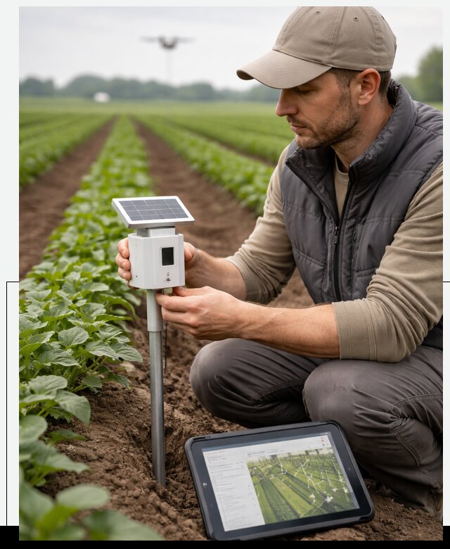 IoT мониторинг сельскохозяйственных полей и контроля в Соликамске