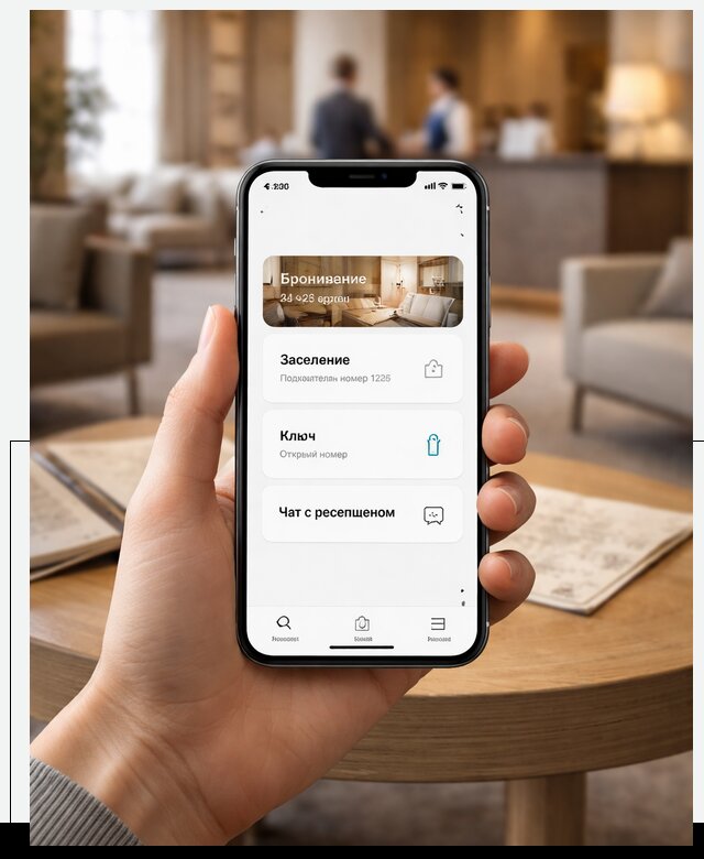Мобильное приложение для гостей отеля в Соликамске, управление сервисом
